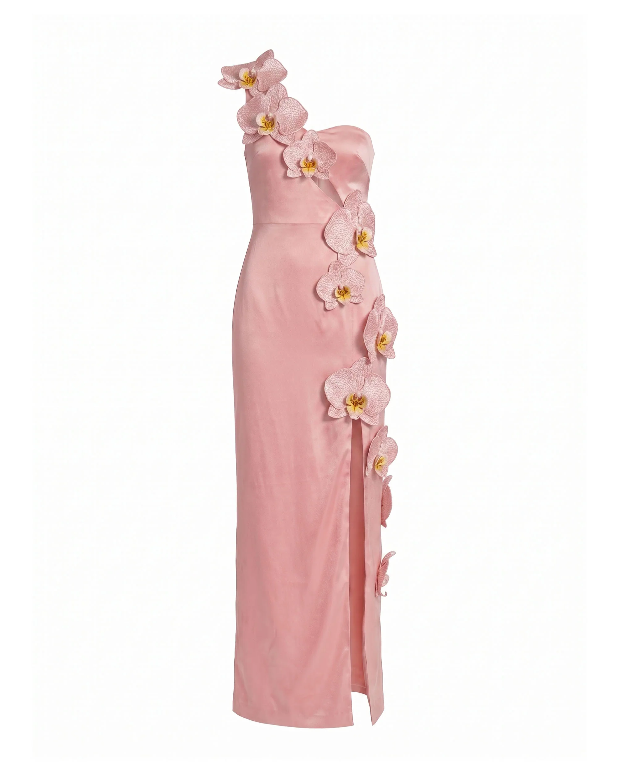 Orchid Embellished Cutout Slit Maxi Dress - Blush Pink - Image 2