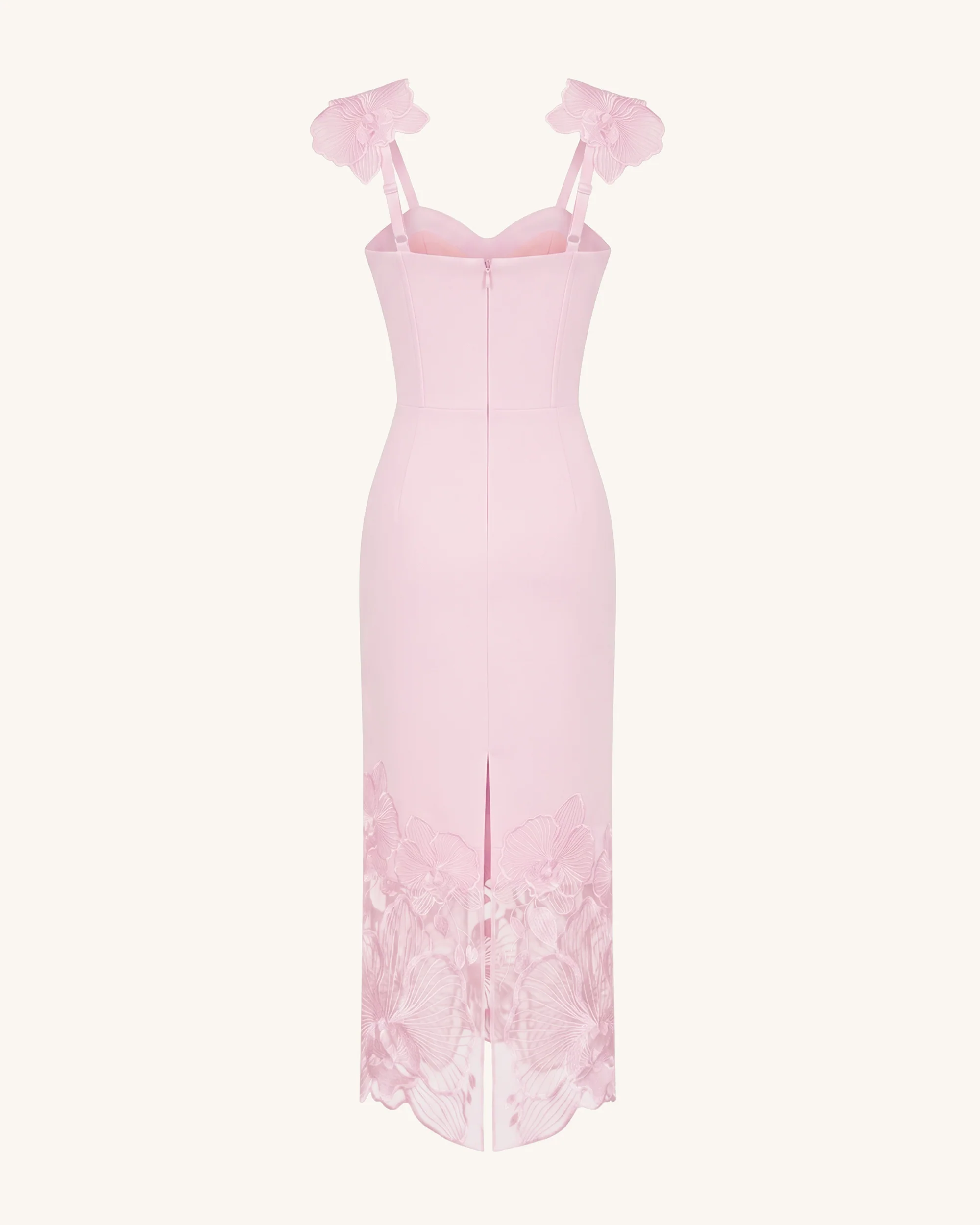 Orchid Embroidered Corset Dress - Dusty Rose - Image 5