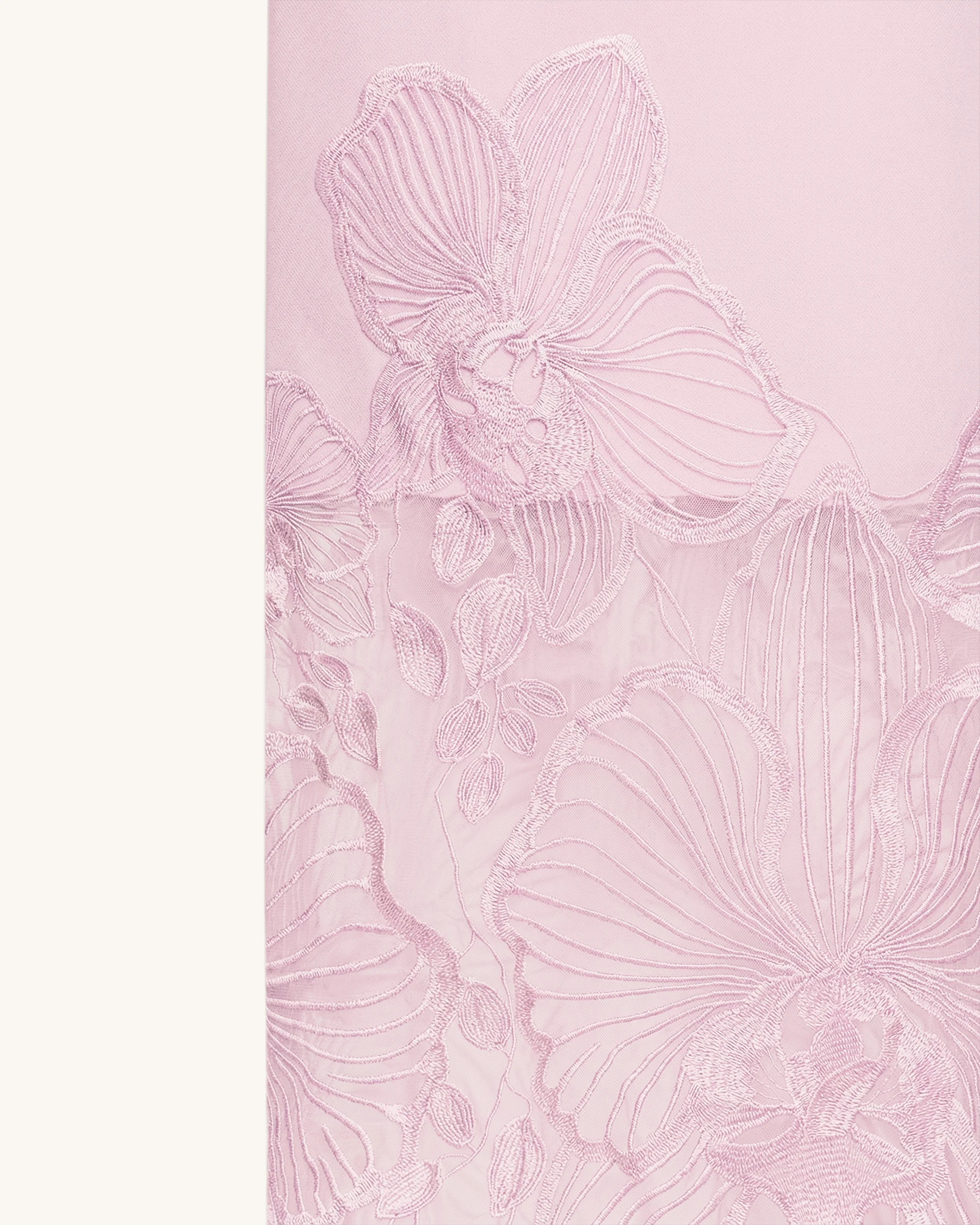 Orchid Embroidered Corset Dress - Dusty Rose - Image 6