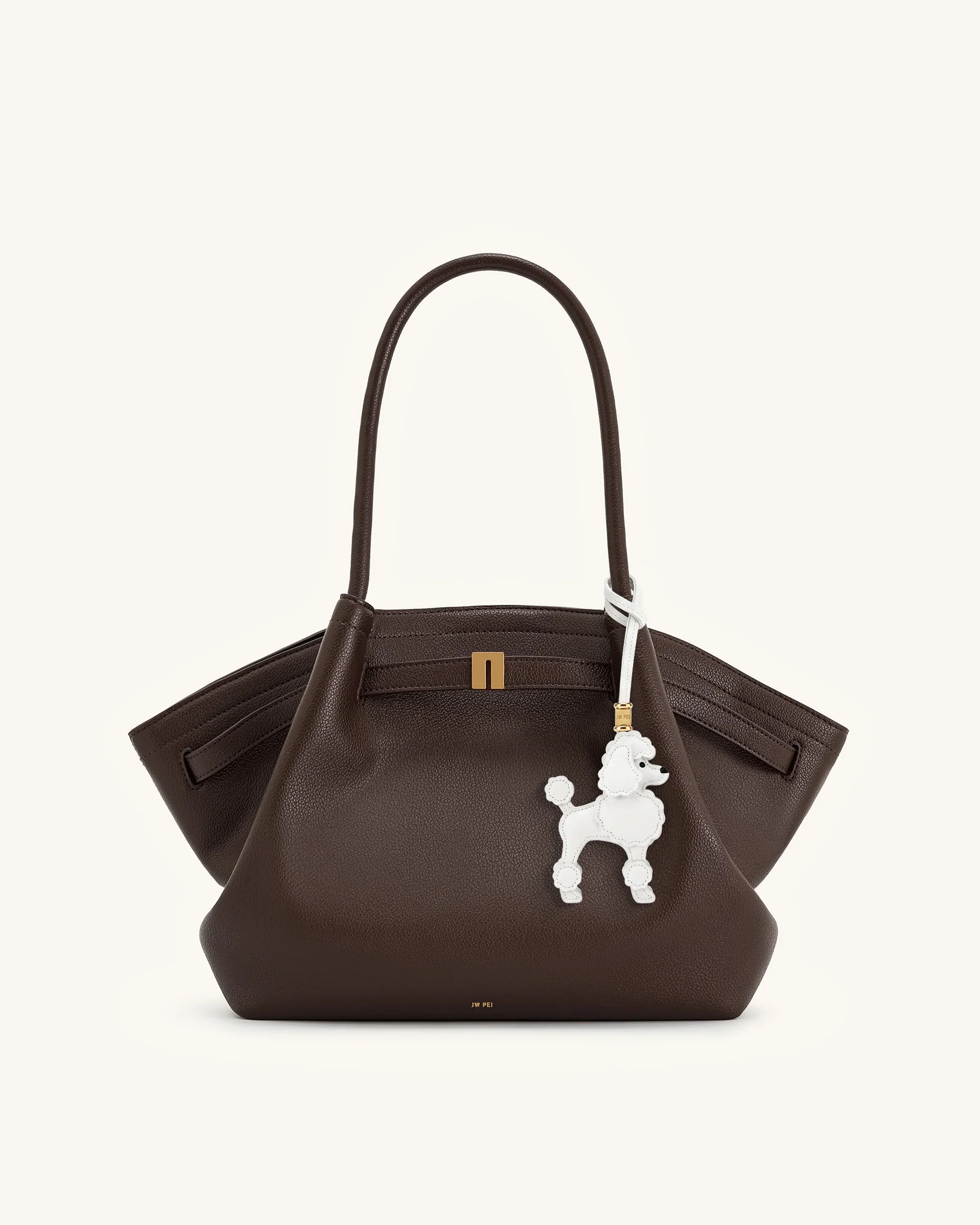 Poodle Bag Charm - White - Image 2