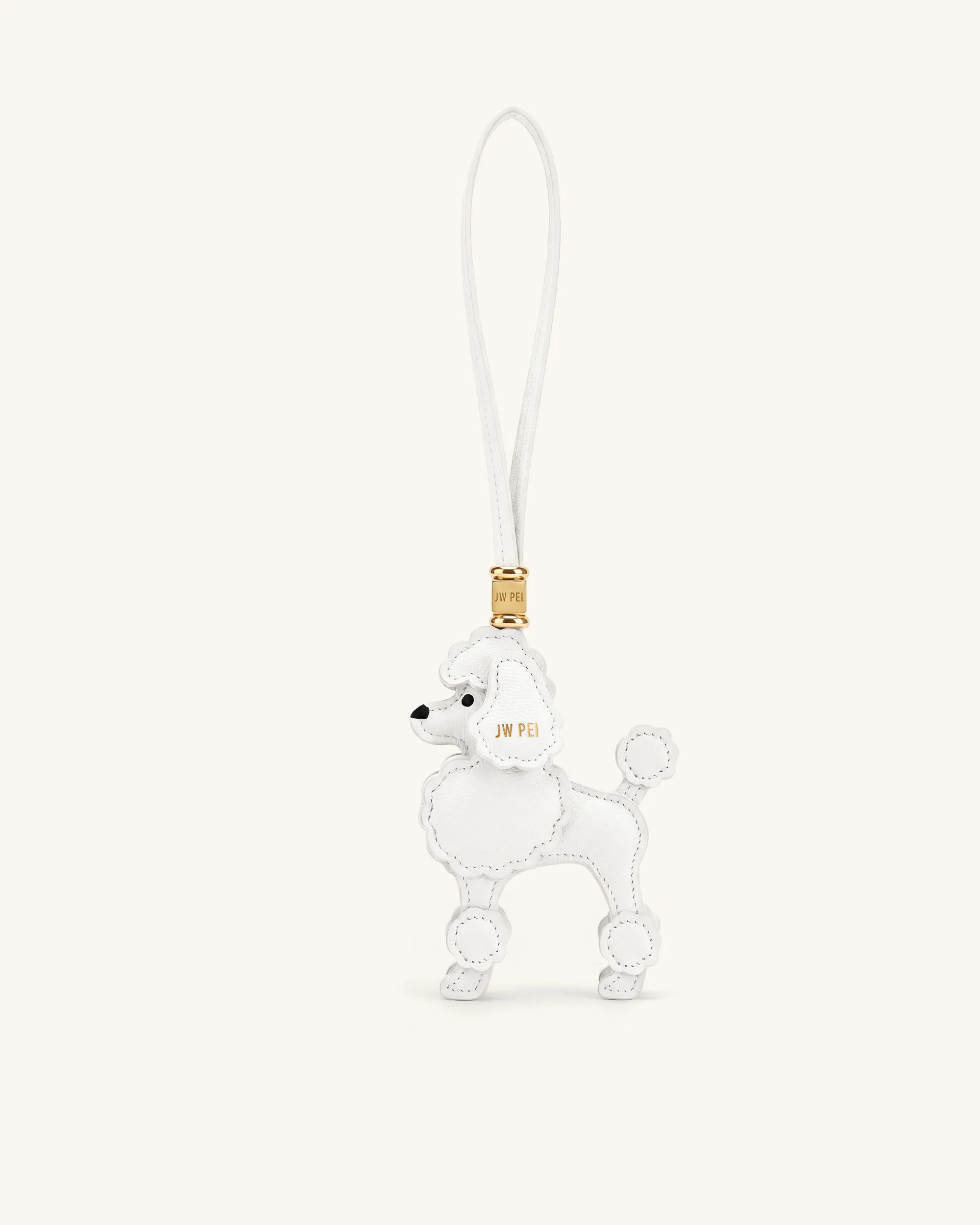 Poodle Bag Charm - White - Image 5