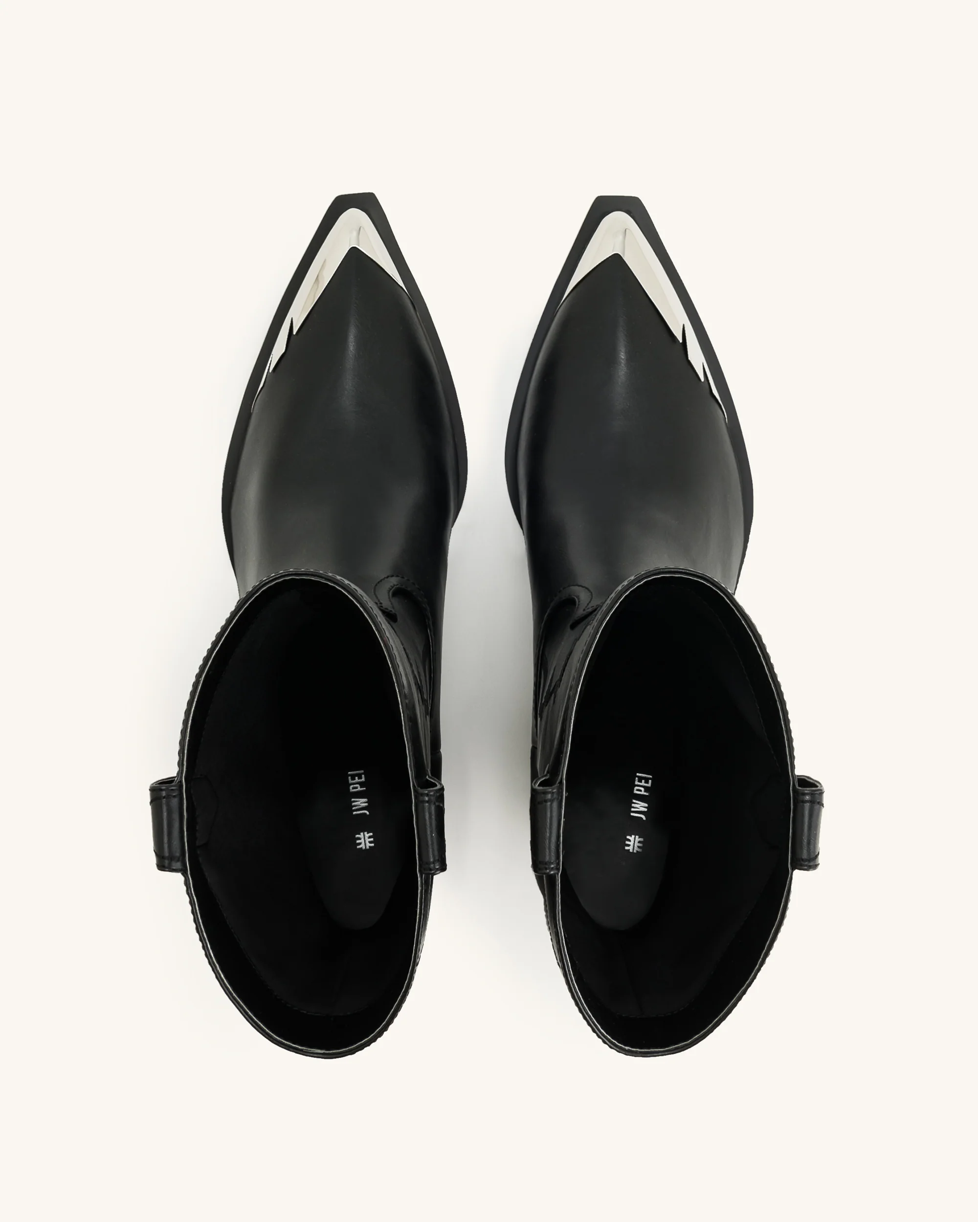 Riya Cowboy Boot - Black - Image 3