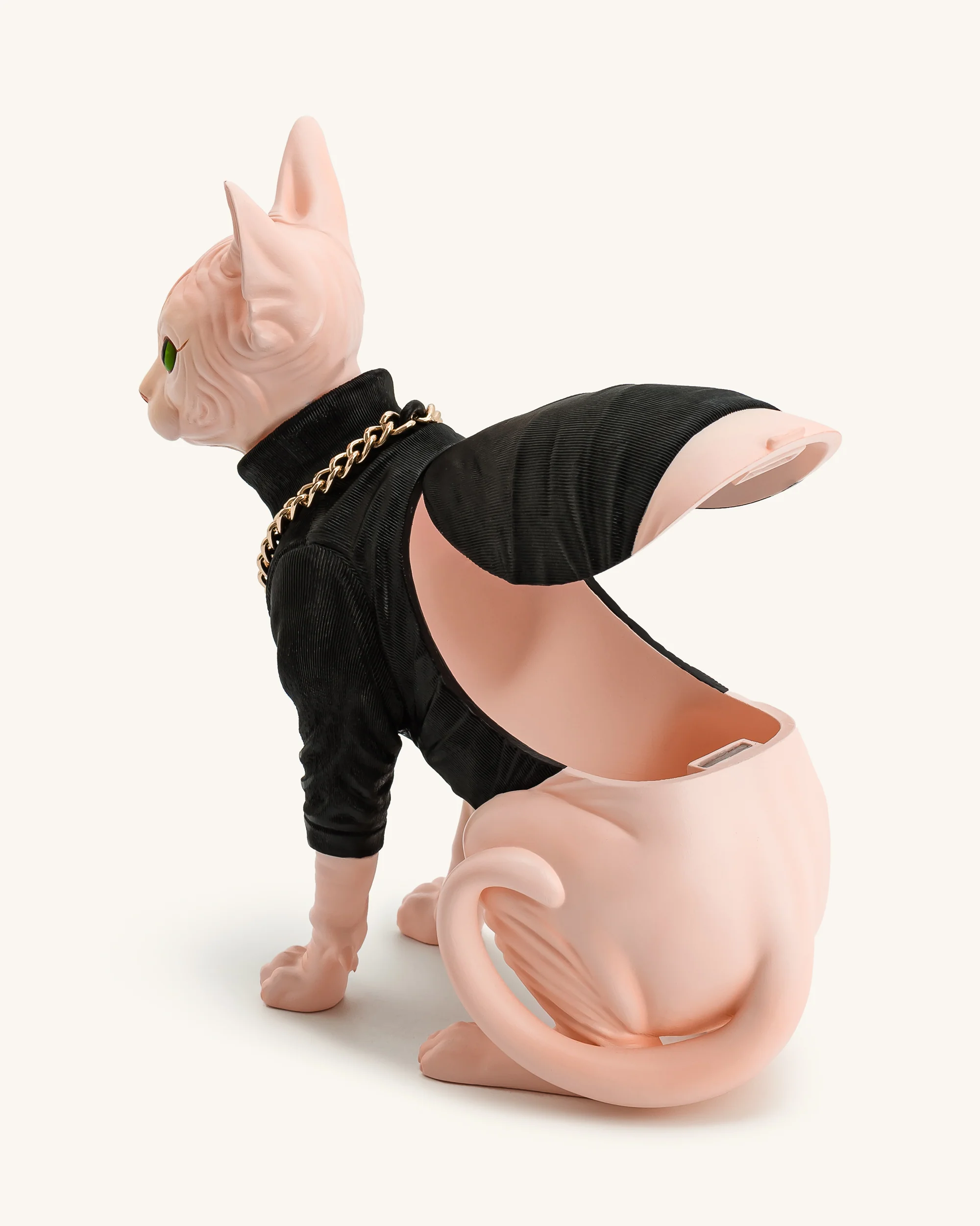 Sadie Cat Clutch - Black/Pink - Image 4
