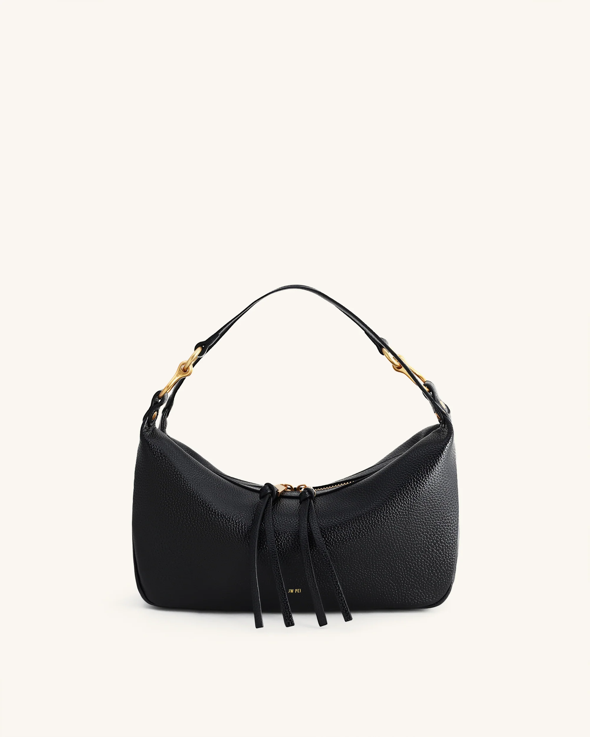 Selia Soft-Grain Crossbody Bag - Black - Image 2