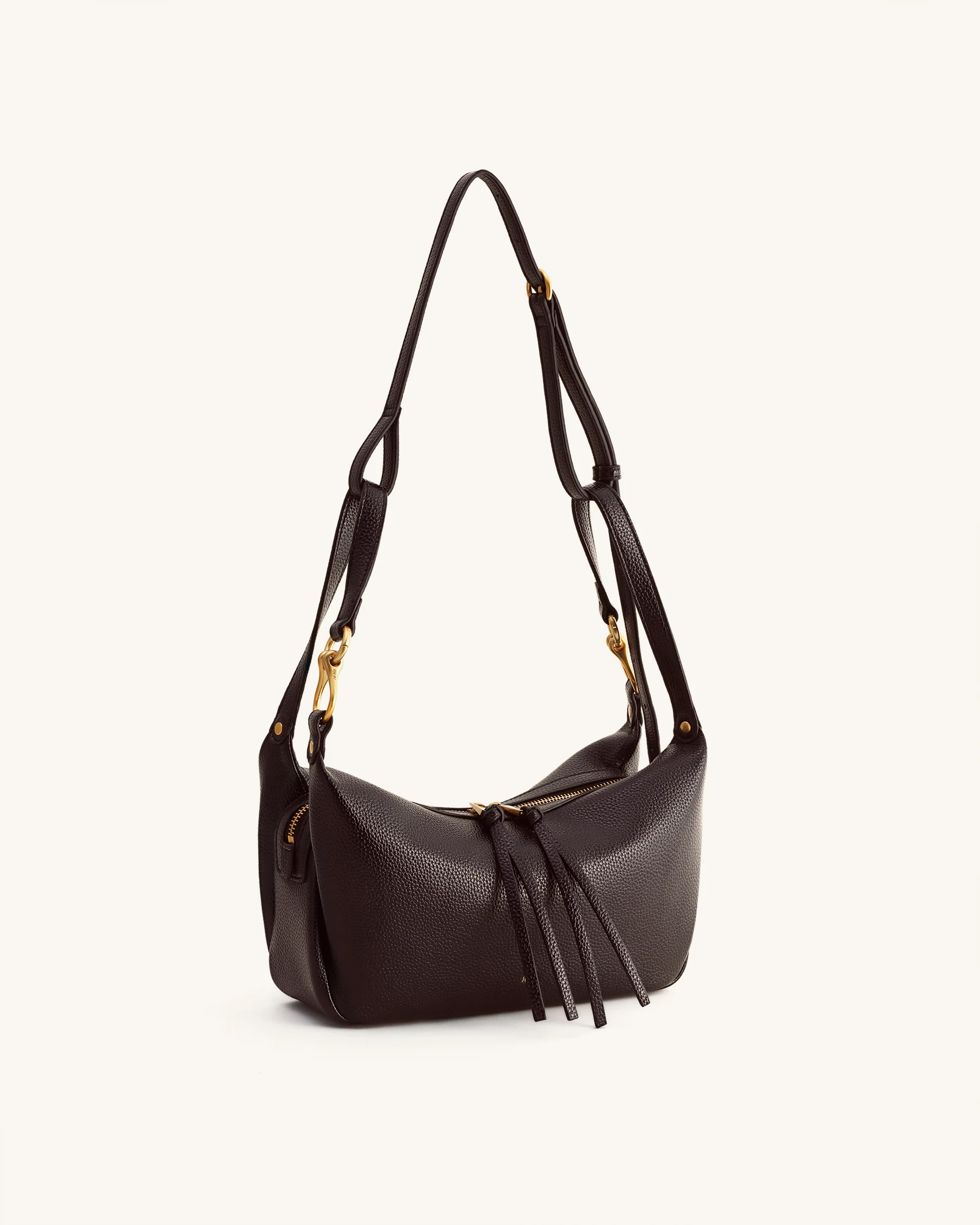 Selia Soft-Grain Crossbody Bag - Dark Brown - Image 4