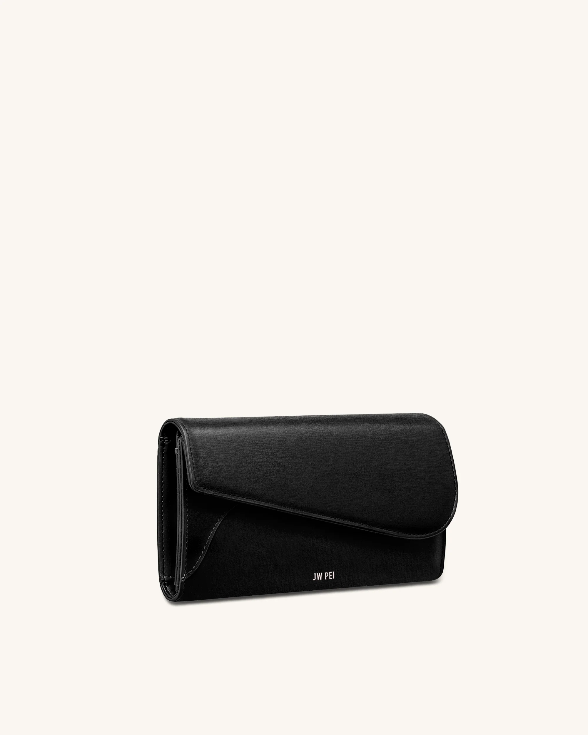 Seren Flap Long Wallet - Black - Image 2
