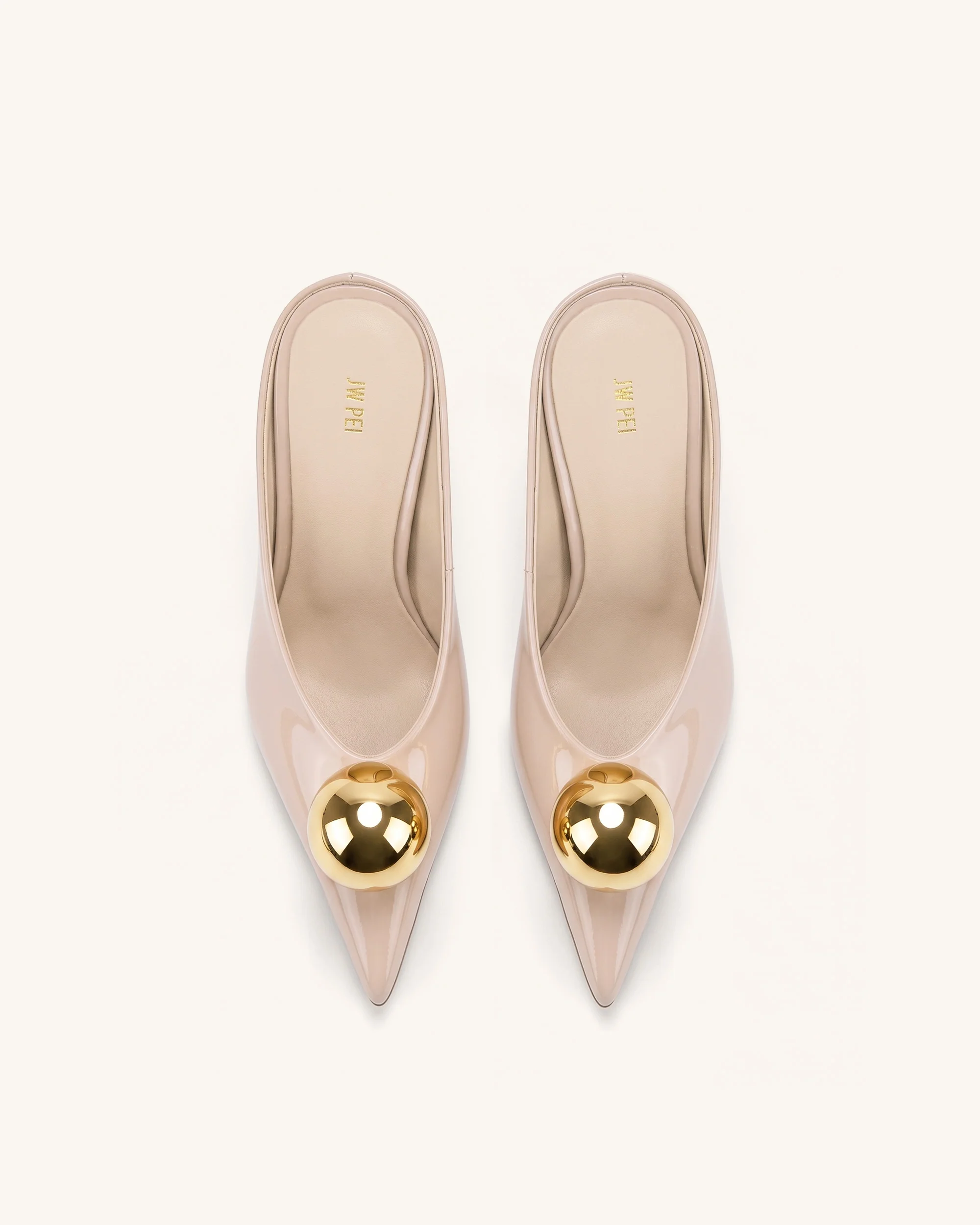 Sofia Angled Vamp Heel Mules - Dusty Pink - Image 3