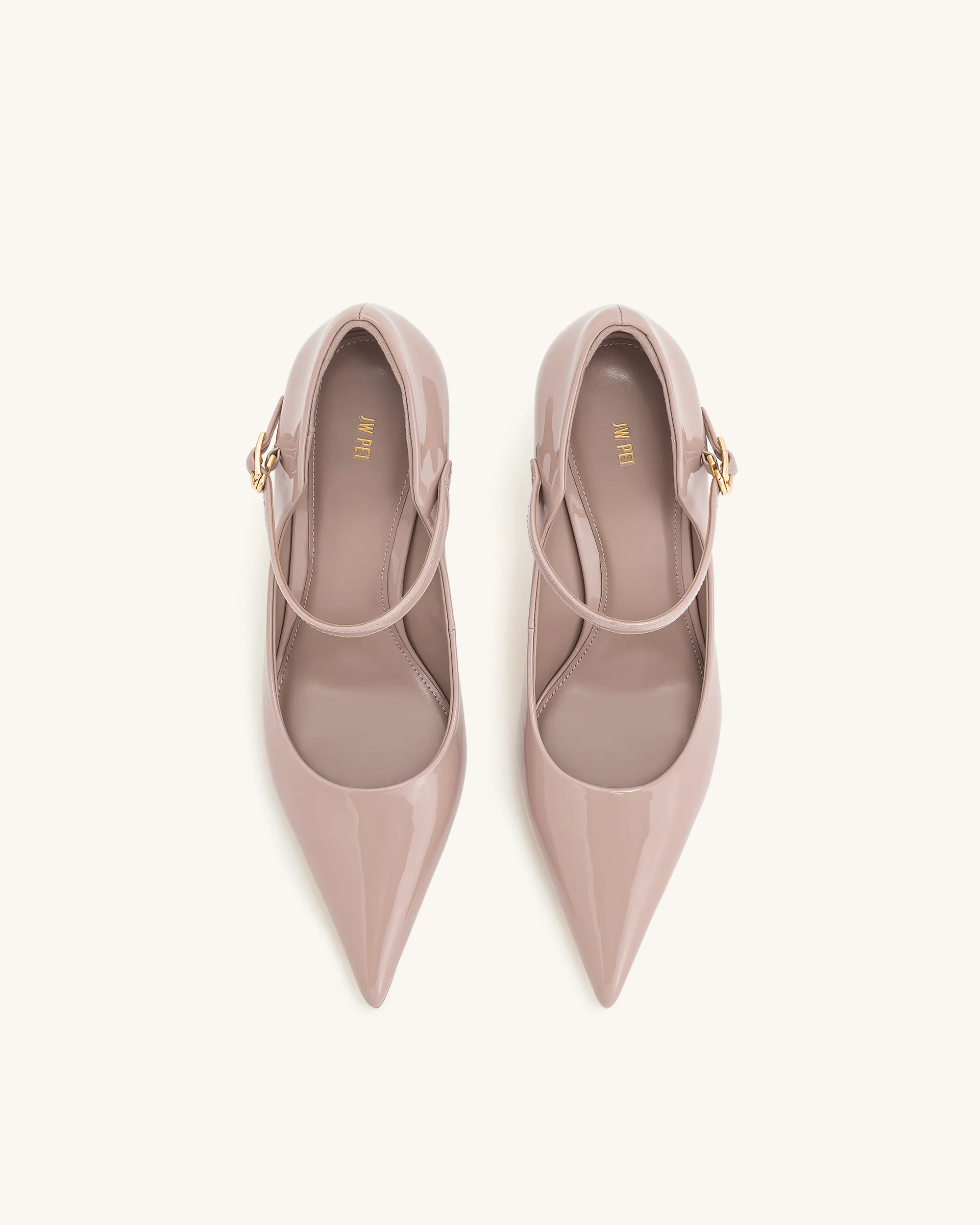 Thalina Patent Leather Pumps - Dusty Pink - Image 3