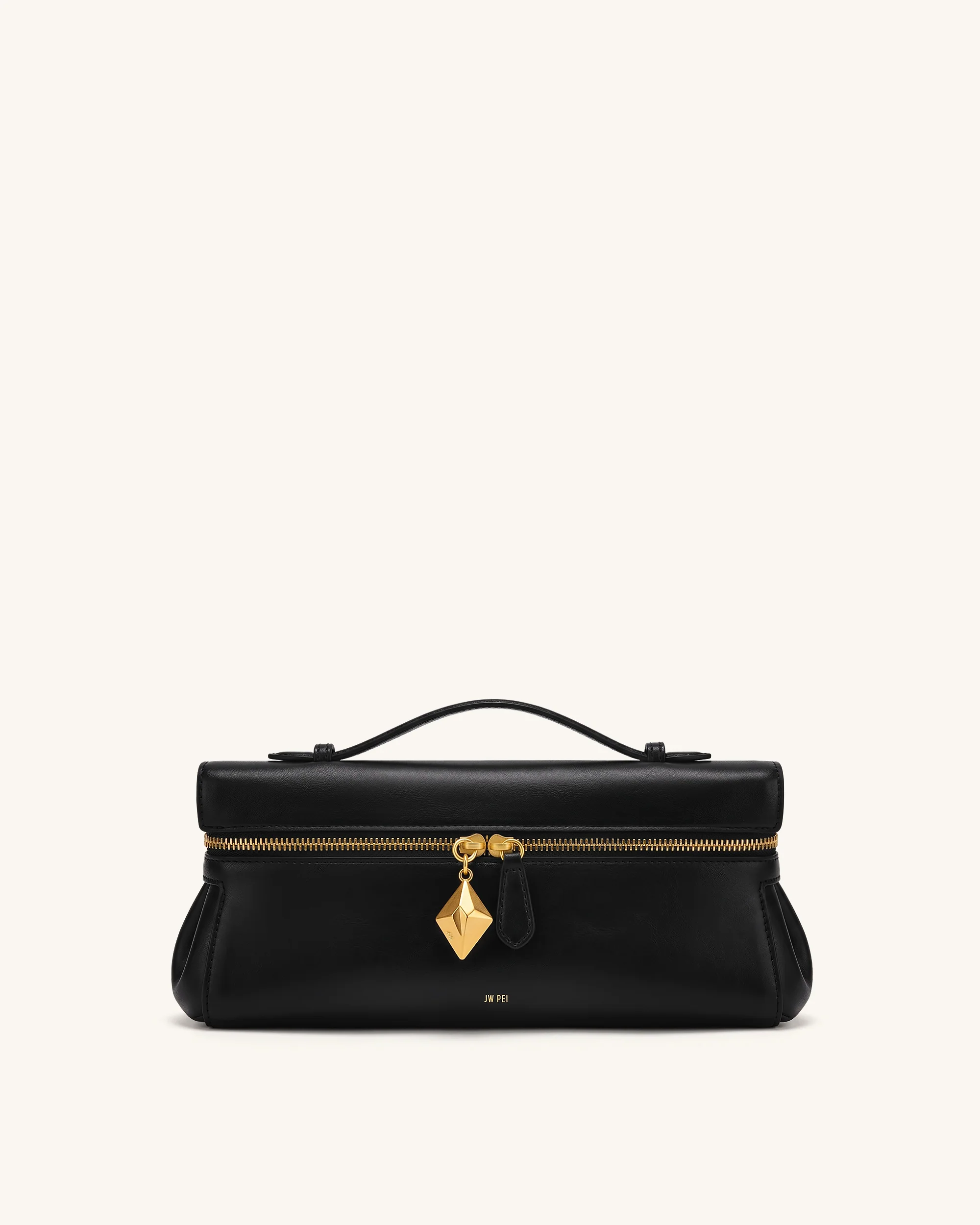 Thea East-West Top Handle Bag - Black