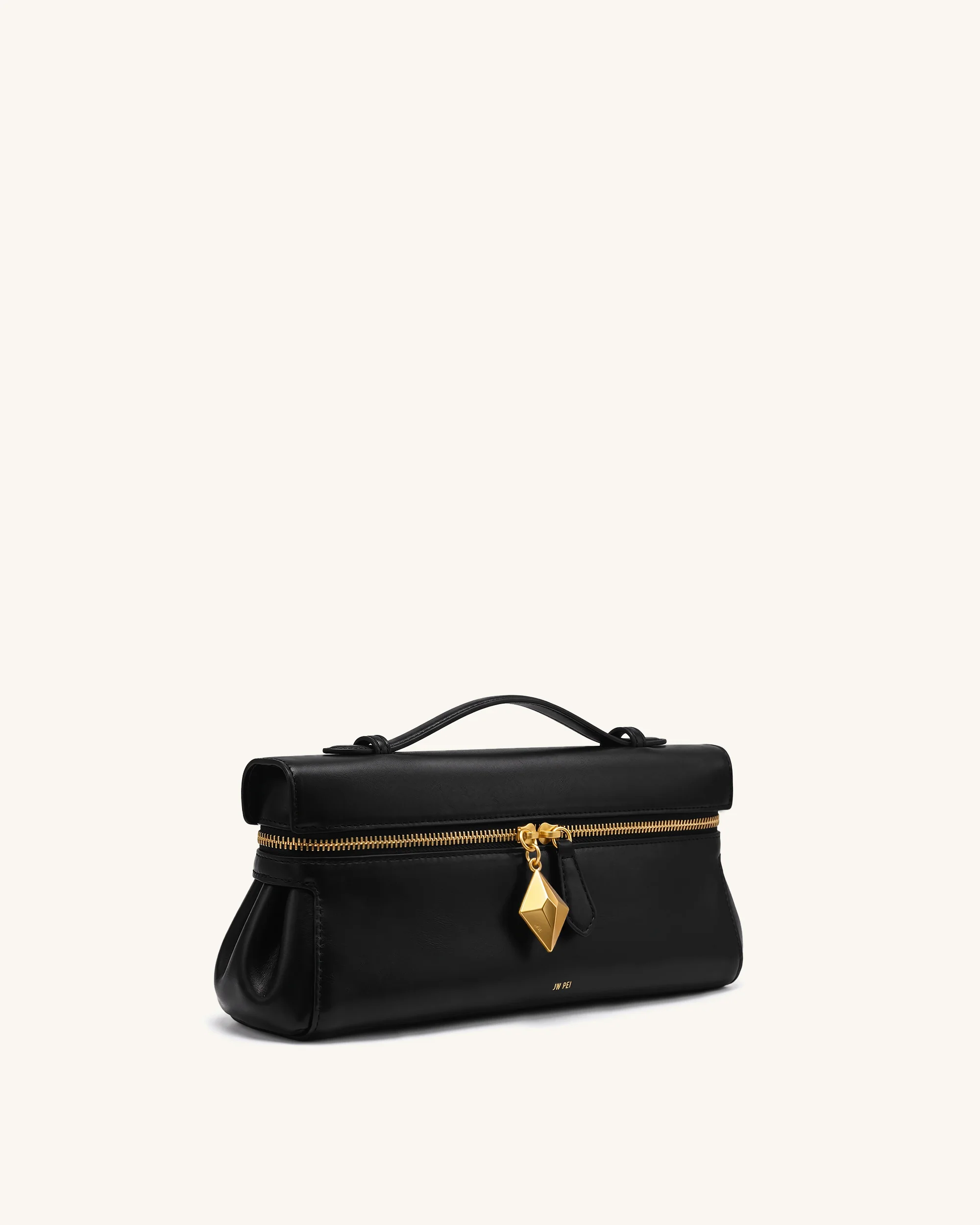 Thea East-West Top Handle Bag - Black - Image 2