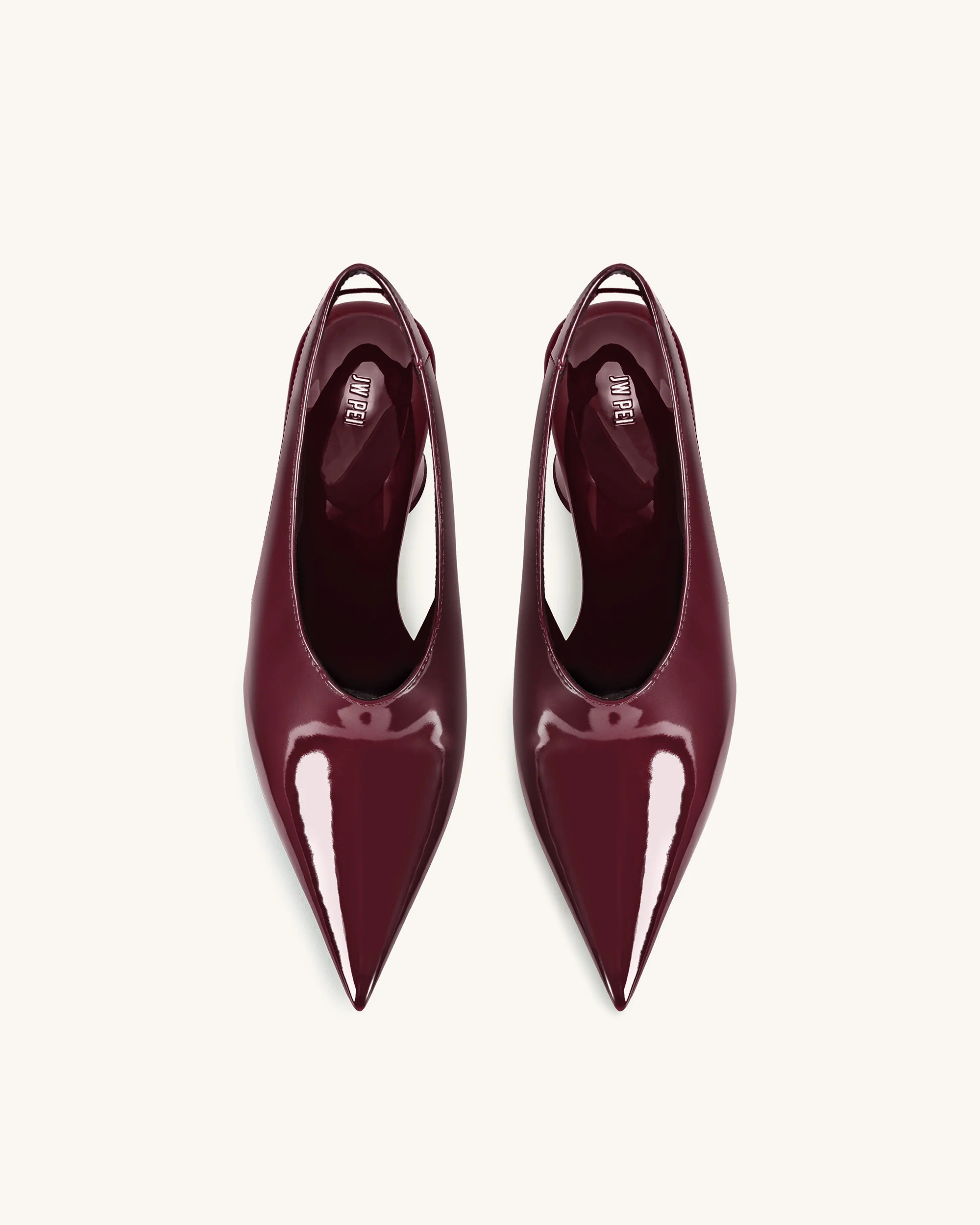 Vivovr High Heel Pumps - Burgundy - Image 4