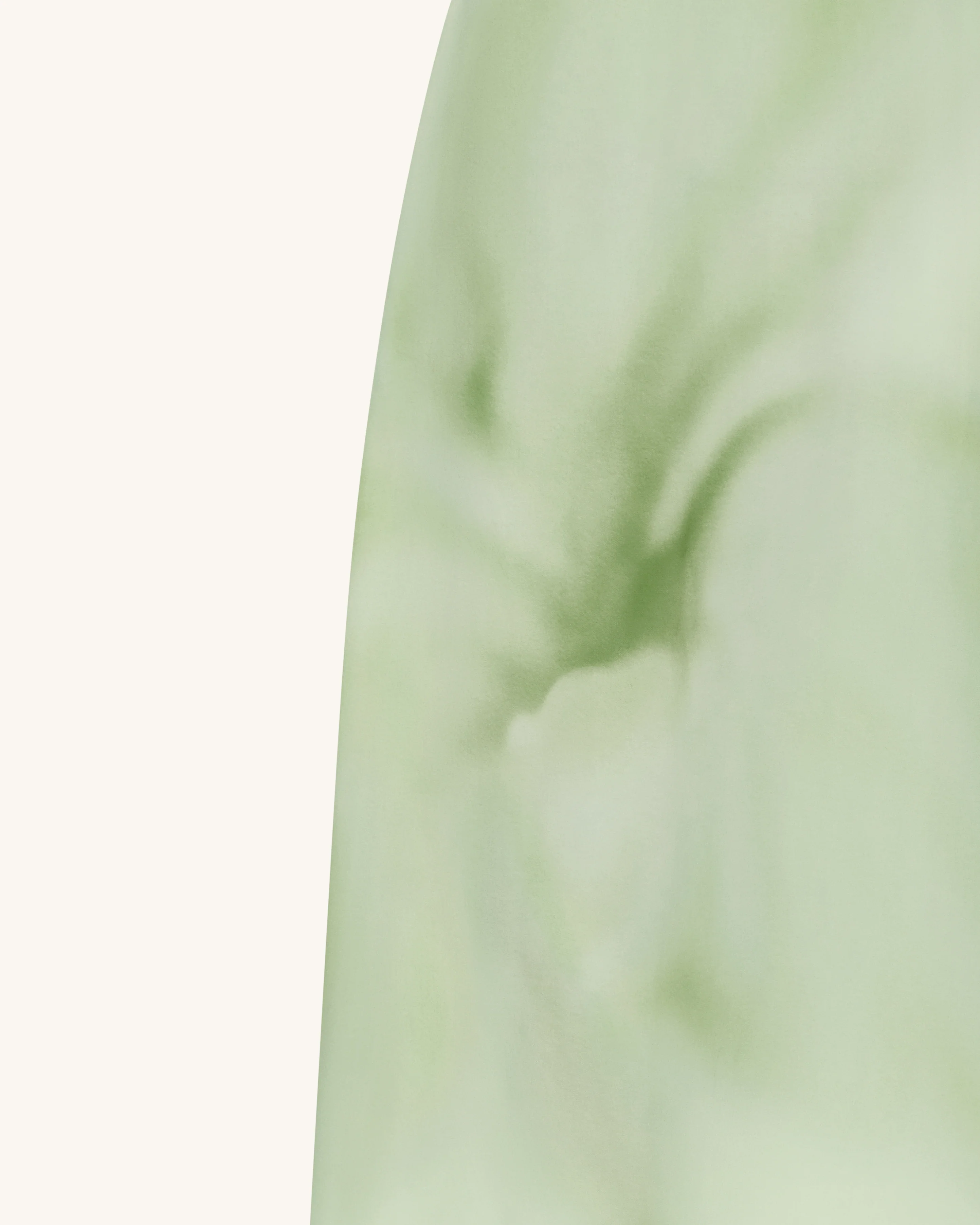 Watercolor Floral Print Strapless Maxi Dress - Green - Image 5