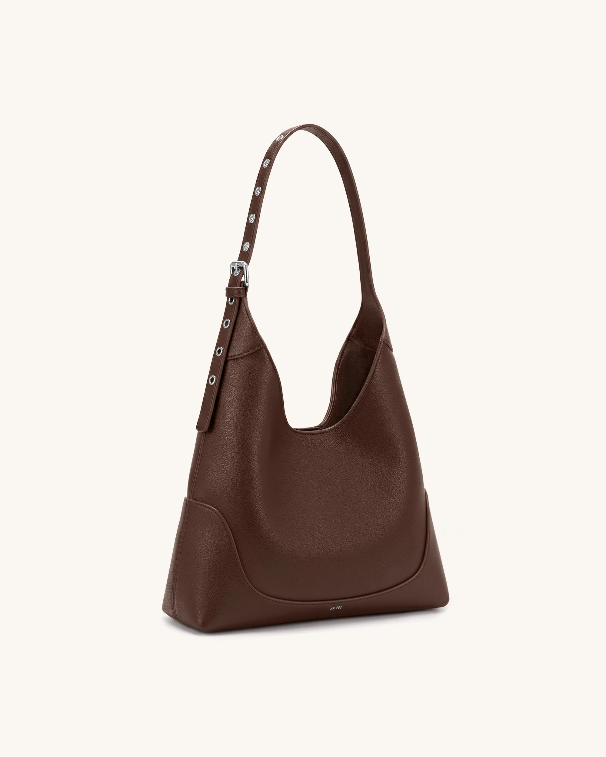Willow Soft Hobo Shoulder Bag - Dark Brown - Image 2