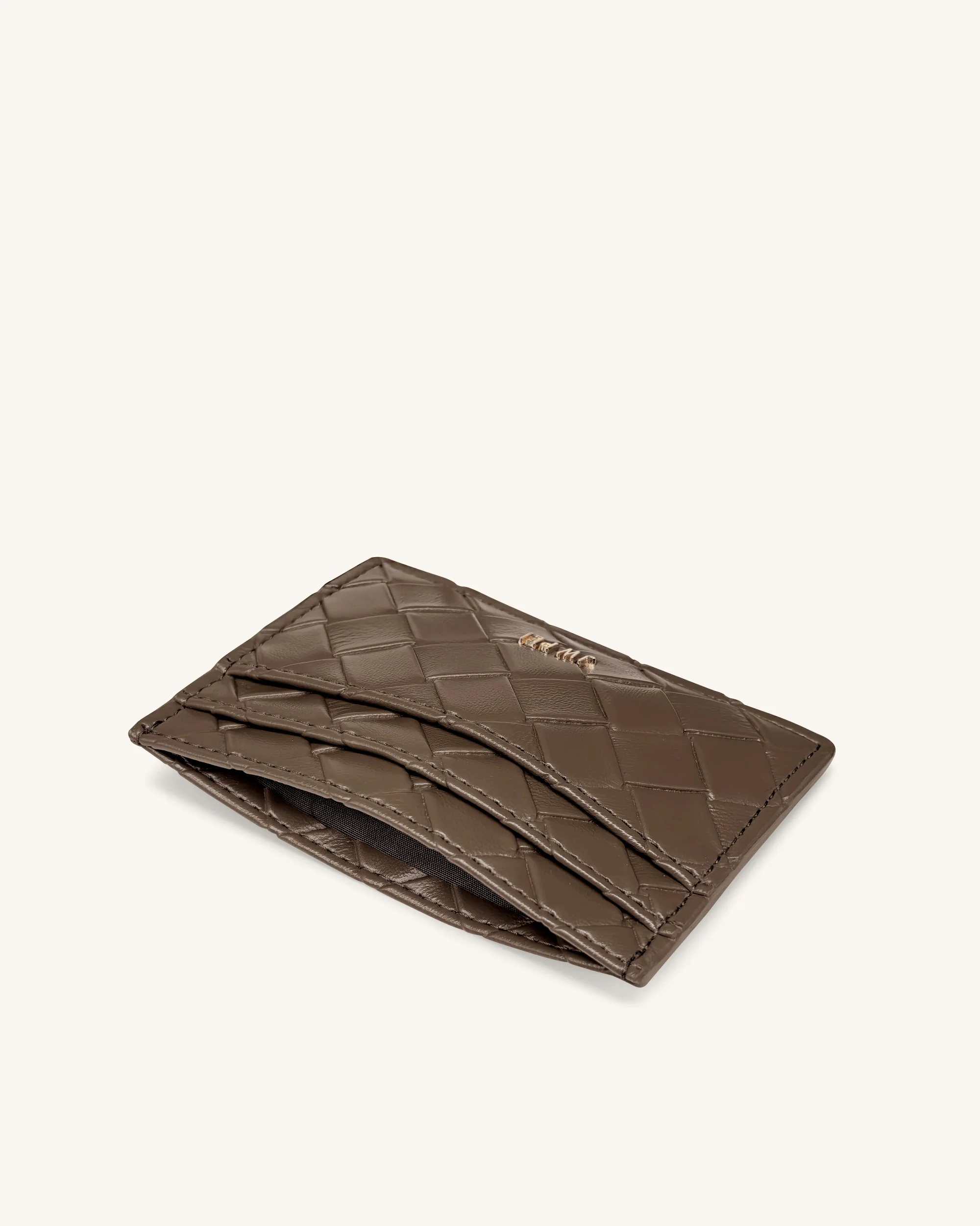 Woven Texture Card Holder - Cocoa Brown - Image 3